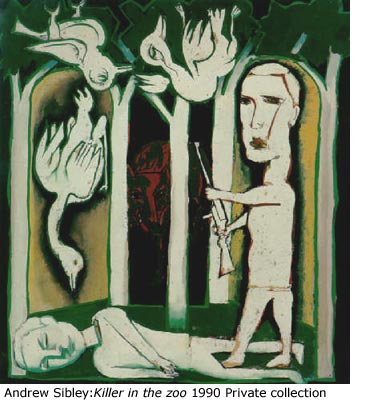 Andre Sibley "Killer in the zoo" 1990 Private collection