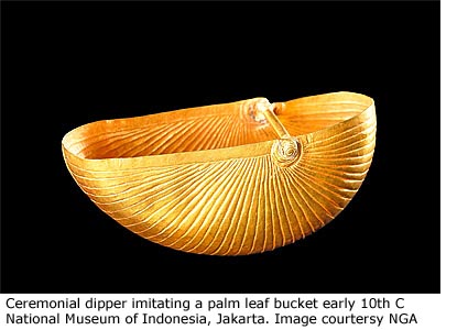 Ceremonial gold dipper. National Museum of Indonesia